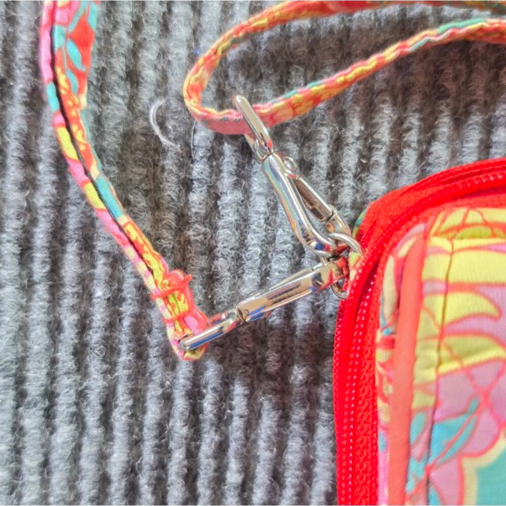 Vera Bradley Women's Multicolor Pretty in Paisley All-In-One Crossbody Wallet - Picture 7 of 10